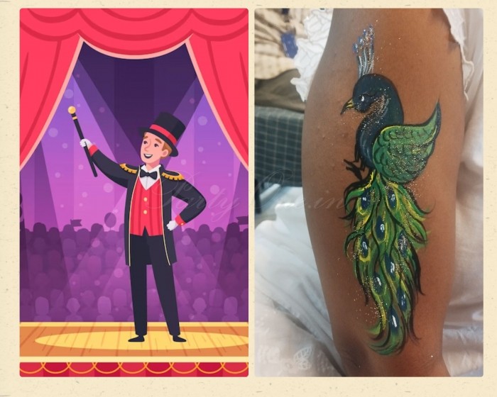 party artists Magical Tattoo Carnival Birthday Package